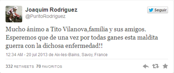 Thế giới thể thao cùng gửi lời cầu chúc sức khỏe tới Tito Vilanova 17