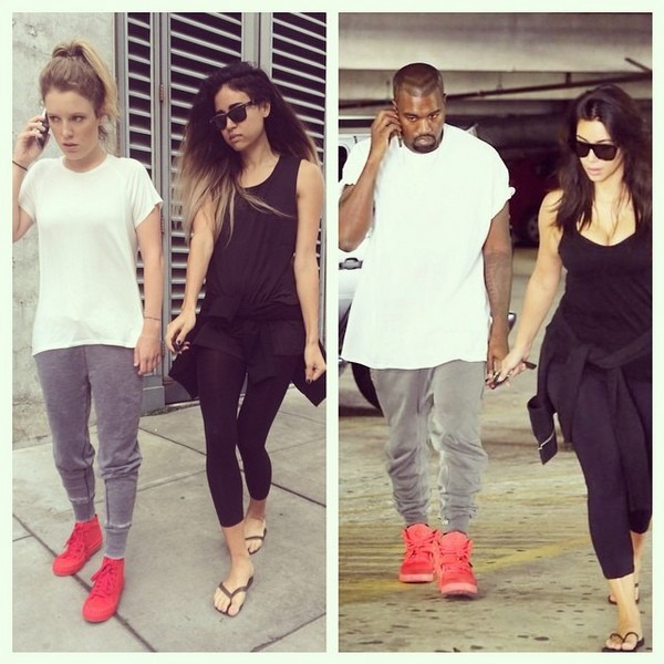 Hai cô nàng "gây sốt" khi chuyên copy style vợ chồng Kim & Kanye West 2