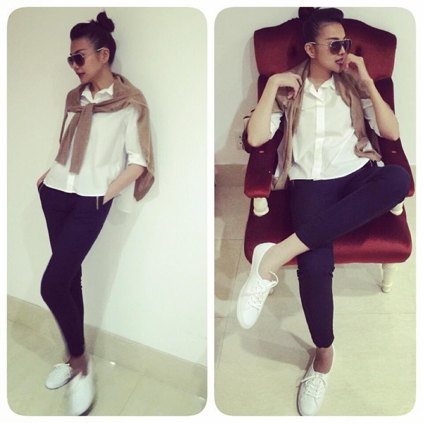 Street style "mu&ocirc;n h&igrave;nh mu&ocirc;n vẻ" của sao Việt v&agrave; sao thế giới 2