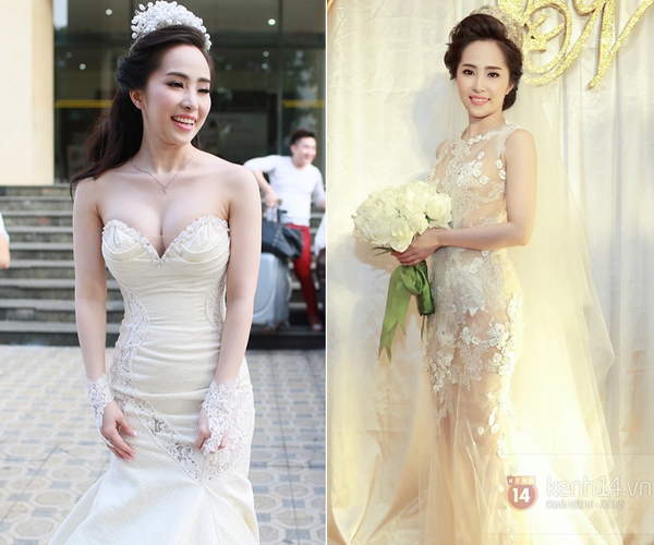Chiêm ngưỡng loạt váy cưới của sao Việt - Hoa - Hàn kết hôn năm 2014 8
