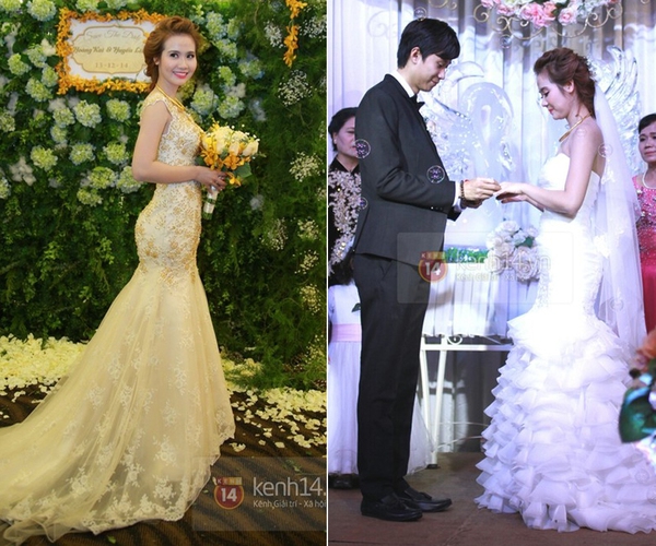 Chiêm ngưỡng loạt váy cưới của sao Việt - Hoa - Hàn kết hôn năm 2014 21