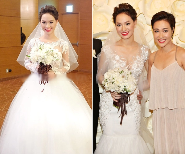 Chiêm ngưỡng loạt váy cưới của sao Việt - Hoa - Hàn kết hôn năm 2014 9