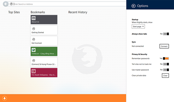 Firefox thử nghiệm giao diện "Windows 8" 4