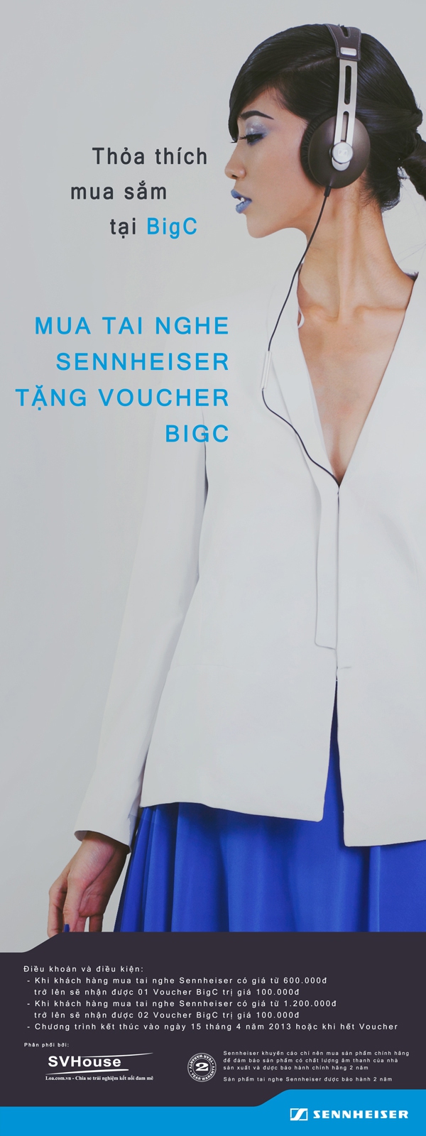 SVHouse tặng voucher BigC khi mua tai nghe Sennheiser 1