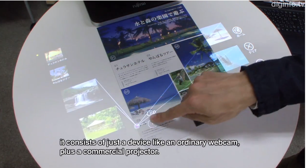 Công nghệ "đỉnh" biến giấy thành màn hình cảm ứng 3