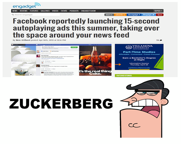Facebook chuẩn bị tung quảng cáo "chiếm chỗ" cực khó chịu 2