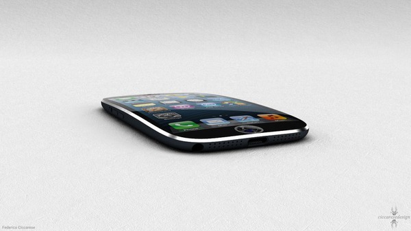 Bản thiết kế iPhone 5S với mặt kính cong cùng nút Home ấn tượng 5