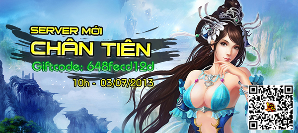 Khai mở Server Chân Tiên, Mộng Tiên tặng Giftcode game thủ 1