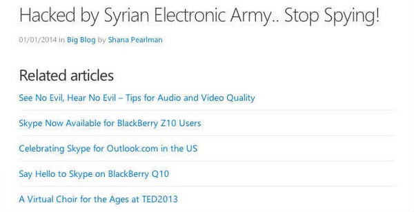 Skype bị hacker Syria tấn công vì nghi án theo dõi người dùng 2