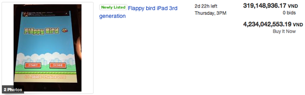 iPhone, iPad cài sẵn Flappy Bird được rao giá cả tỷ đồng 1