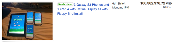 iPhone, iPad cài sẵn Flappy Bird được rao giá cả tỷ đồng 6