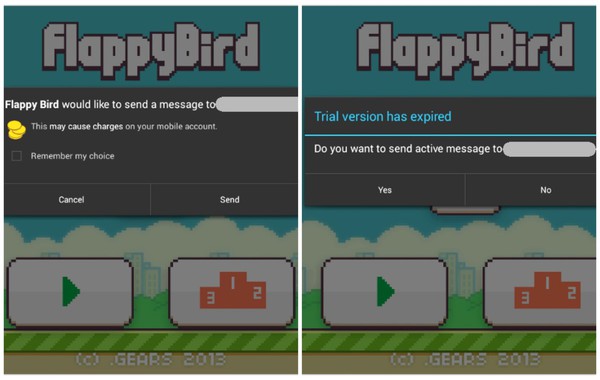 Ứng dụng Flappy Bird giả mạo đe doạ người d&ugrave;ng Android 2