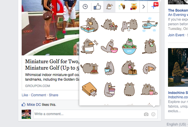 Sticker trong bình luận và vấn đề "kiệm lời" trên Facebook 3