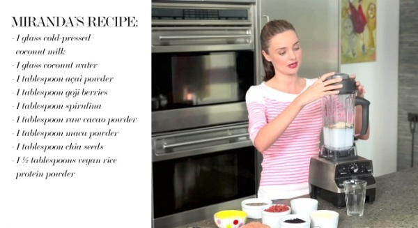Tham khảo thực đơn khỏe đẹp độc quyền của Miranda Kerr 1