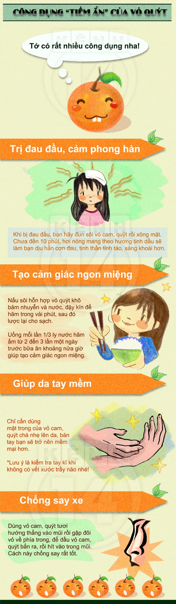 Công dụng "thần kỳ" của vỏ cam, quýt  1