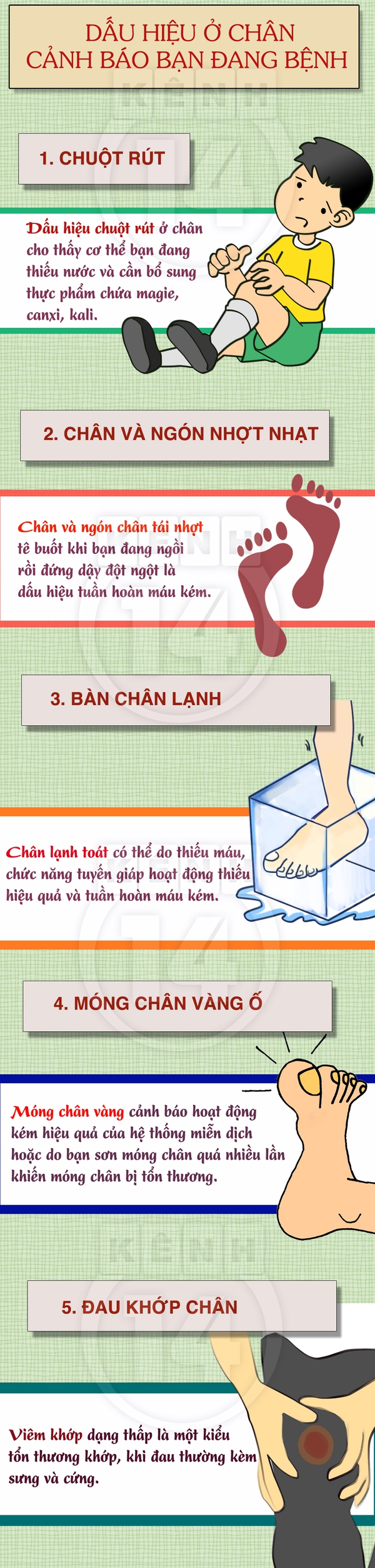 Nhận diện bệnh tật từ dấu hiệu lạ ở chân 1