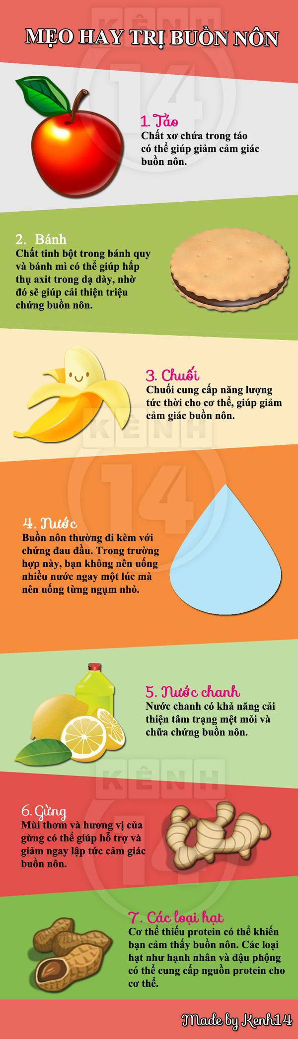 Tổng hợp c&aacute;c thực phẩm dễ t&igrave;m chữa chứng buồn n&ocirc;n  1