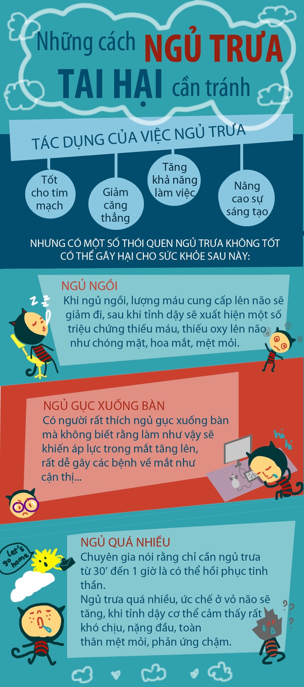Tr&aacute;nh xa những c&aacute;ch ngủ trưa "hại nhiều hơn lợi" 1
