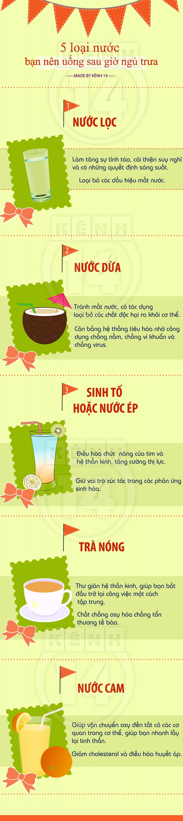 5 thức uống bạn nên dùng sau giờ ngủ trưa  1