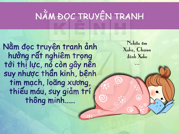 Đọc truyện tranh sai cách khiến cơ thể "hỏng hóc" 1