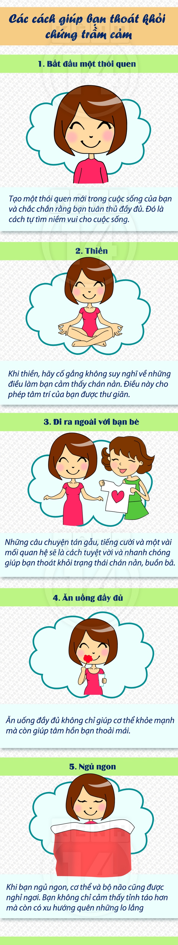 Cách giúp bạn "tránh xa" chứng bệnh trầm cảm  1