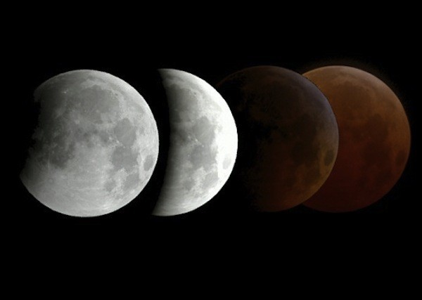 Hiện tượng kỳ thú ngày 8/10: Mặt trăng máu xuất hiện cùng Mặt trời mọc 3