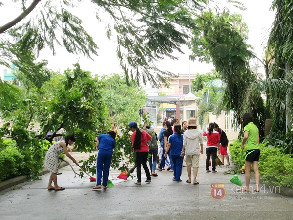 Khung cảnh tan hoang sau bão của nhiều trường học ở Đà Nẵng 13