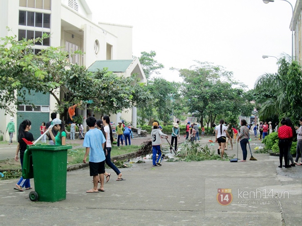 Khung cảnh tan hoang sau bão của nhiều trường học ở Đà Nẵng 14