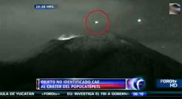 Video mới: UFO lao xuống miệng núi lửa ở Mexico 1