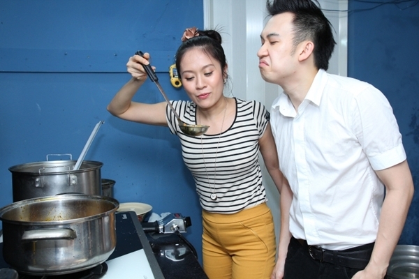 Thanh Thúy, Dương Triệu Vũ tự tay nấu ăn đãi fan 3