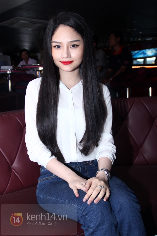 Miu L&ecirc; giản dị đến mừng V.Music 3