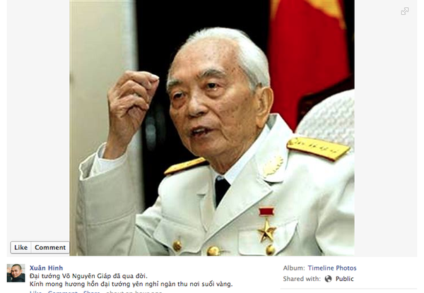 Sao Việt bùi ngùi chia sẻ về tin Đại tướng Võ Nguyên Giáp từ trần 21