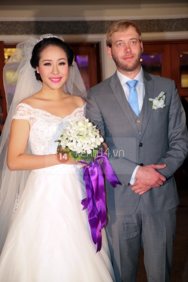 Hoa hậu Ngô Phương Lan lộng lẫy trong lễ cưới tại Hà Nội 16