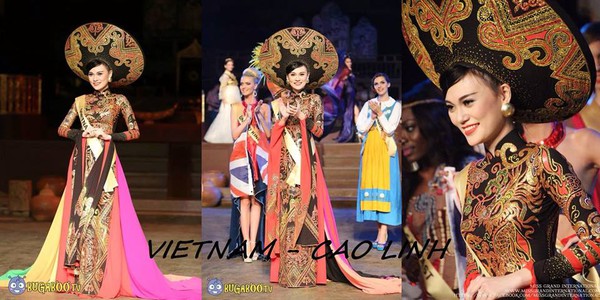 Đại diện Việt Nam đoạt giải Trang phục dân tộc tại Miss Grand International 2014 4