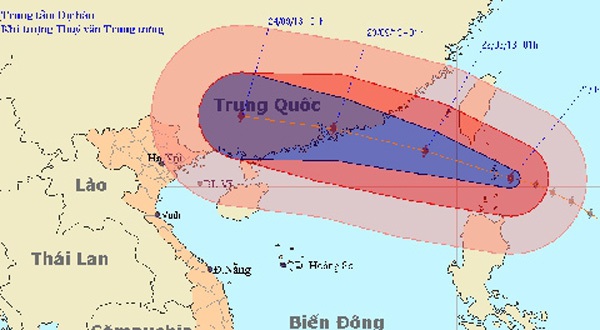 Siêu bão cấp 17 tiếp tục tiến về Biển Đông 1