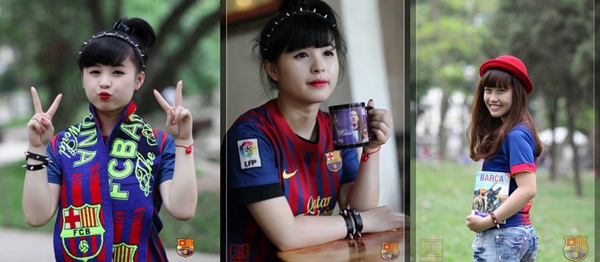 Fan nữ Barca tại Việt Nam bất ngờ được lên báo Tây Ban Nha 2