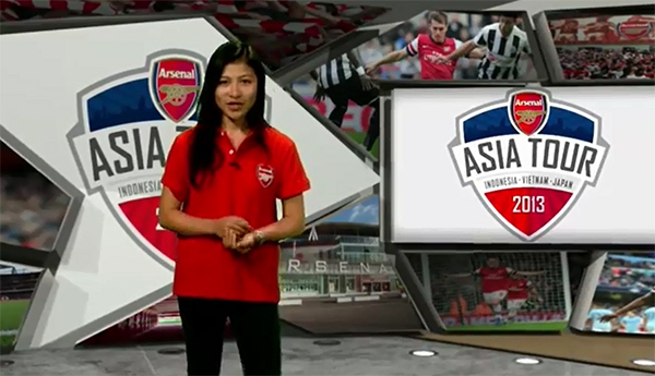 Arsenal tung bản tin Asia Tour 2013 bằng tiếng Việt 1