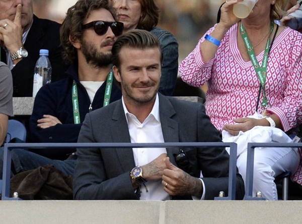 Beckham vino elegantemente a ver a Nadal coronarse en el US Open 1