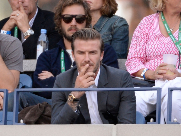 Beckham vino elegantemente a ver a Nadal coronarse en el US Open 2