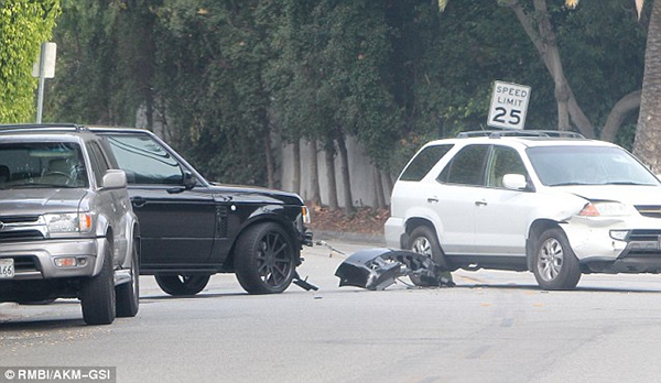David Beckham gặp tai nạn ô tô tại Los Angeles 2