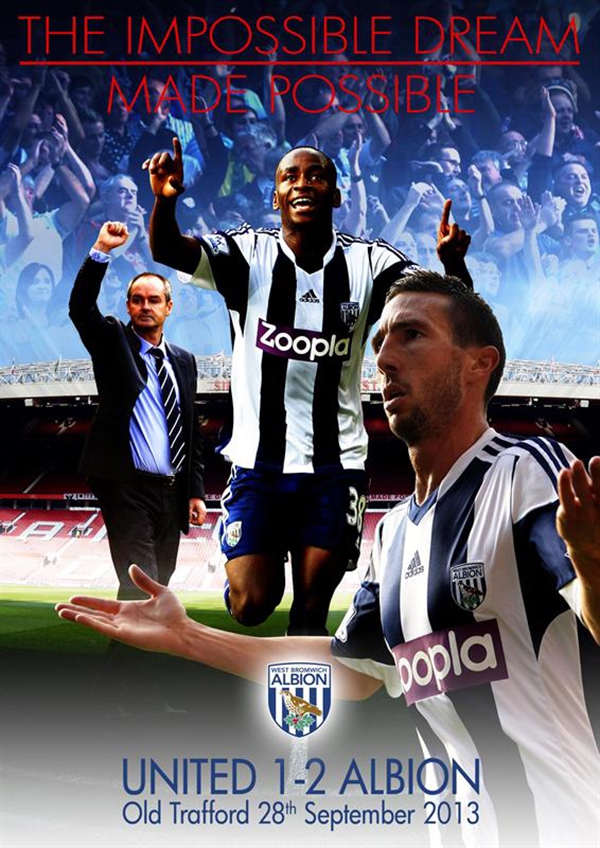 West Brom ra đĩa DVD mừng chiến thắng Manchester United 2