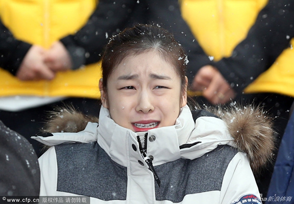 Nữ hoàng trượt băng Kim Yuna "phát khóc" vì rét 1