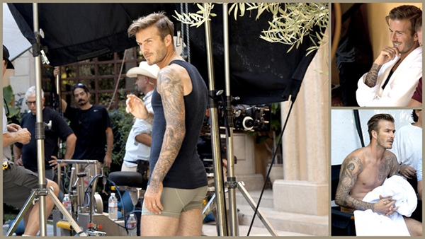 Beckham chỉ mặc quần lót giữa trời đông để… đóng quảng cáo 4