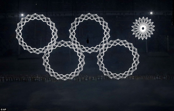 Chùm ảnh Sochi bừng sáng trong đêm khai mạc Olympic  1