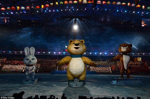 Chùm ảnh Sochi bừng sáng trong đêm khai mạc Olympic  7