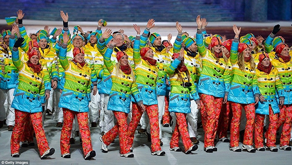 Chùm ảnh Sochi bừng sáng trong đêm khai mạc Olympic  12