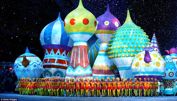 Chùm ảnh Sochi bừng sáng trong đêm khai mạc Olympic  16