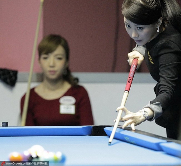"Mỹ nữ không tuổi" làng billiards Phan Hiểu Đình chu môi, phồng má như "xì tin" 16
