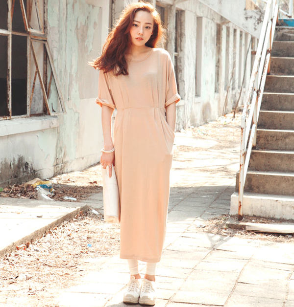 Maxi suông - Item tránh nắng "siêu" trendy và đa phong cách 3