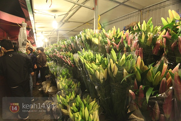 Chợ hoa Quảng Bá tấp nập sáng cuối năm 17